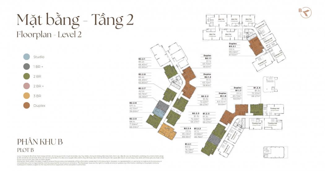 Mặt bằng tầng 2 Norton Park 
